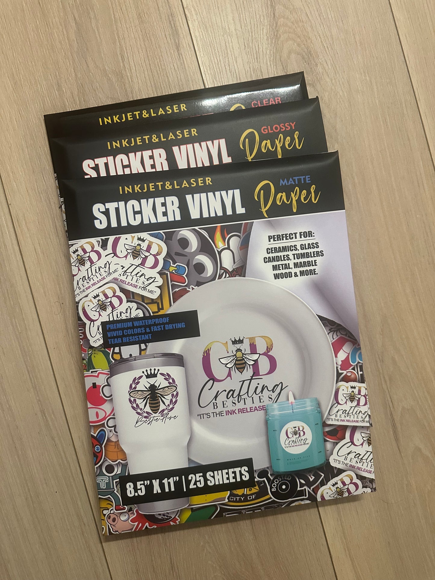 Vinyl Sticker Paper Bundle